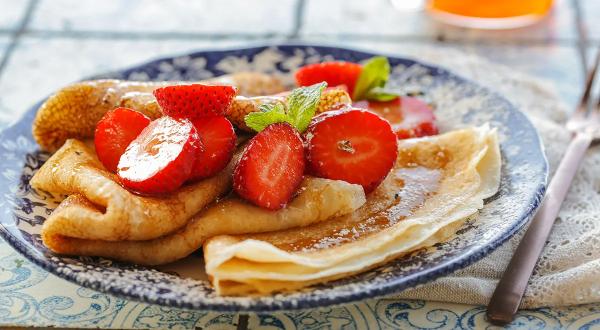 Постные блины на минеральной воде