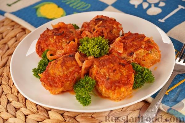 Ленивые голубцы с куриным фаршем (в духовке)