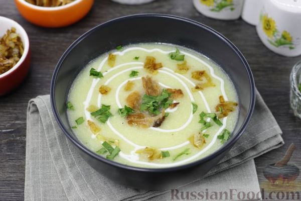 Картофельный суп-пюре с сыром