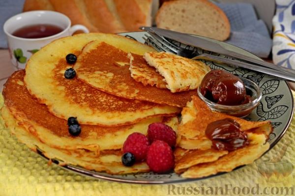 Блины из белого хлеба