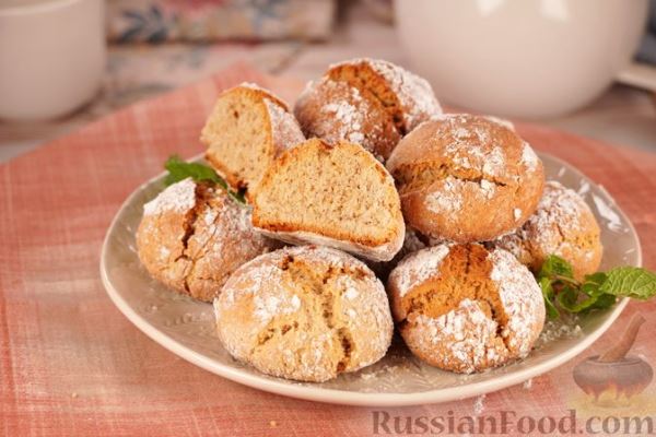 Имбирное печенье с трещинками