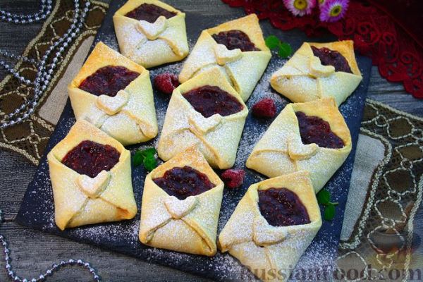 Печенье «Валентинки» с джемом