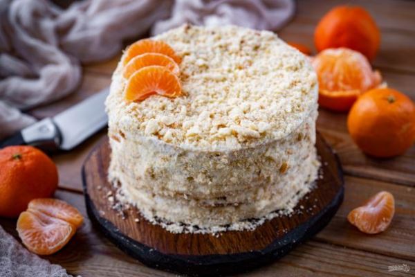 «Наполеон» с кремом чиз