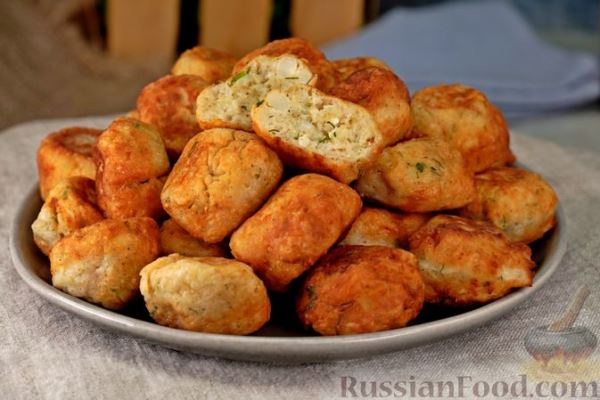 Картофельные крокеты с брынзой и зеленью