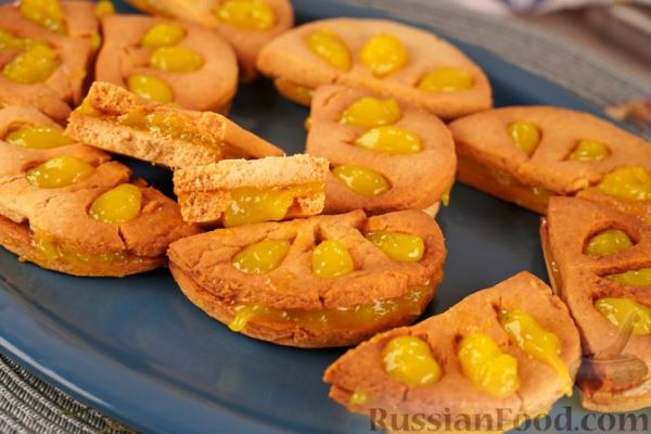 Песочное печенье с лимонным курдом